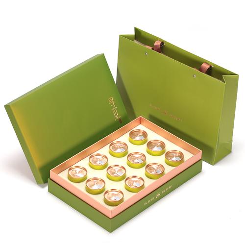 高档小罐茶包装盒通用空礼盒 西湖龙井茶叶盒子绿茶12/18罐装定制